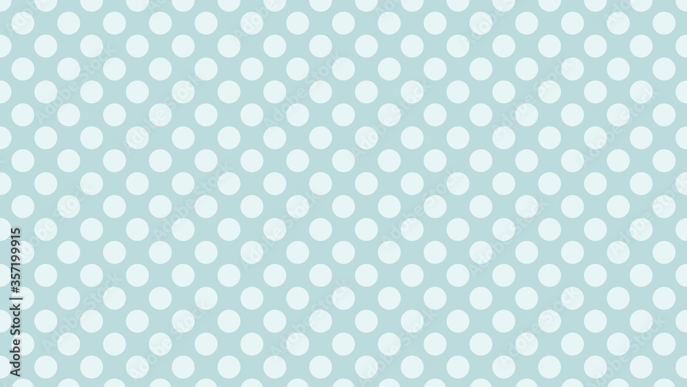 Green mint polka dot pattern background.