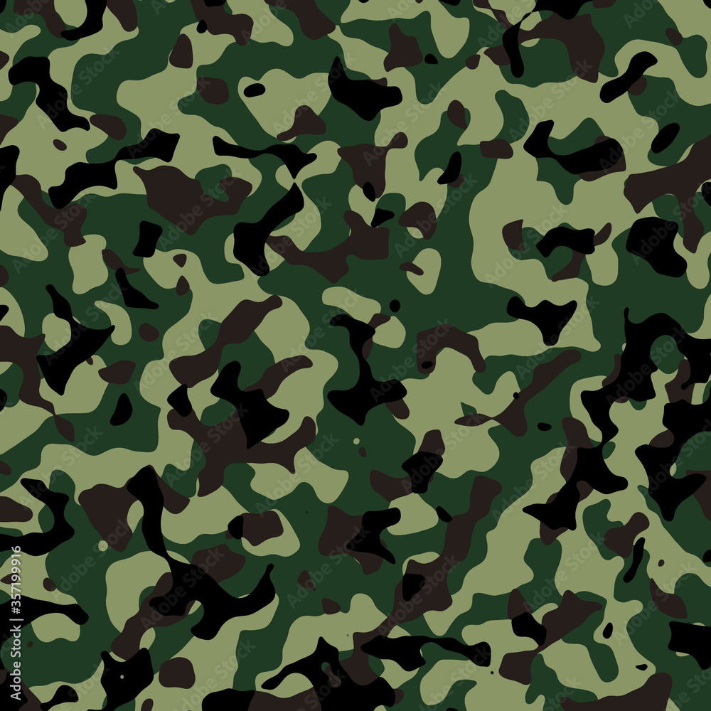 Fototapeta premium Thai Army illustrated camouflage pattern background.