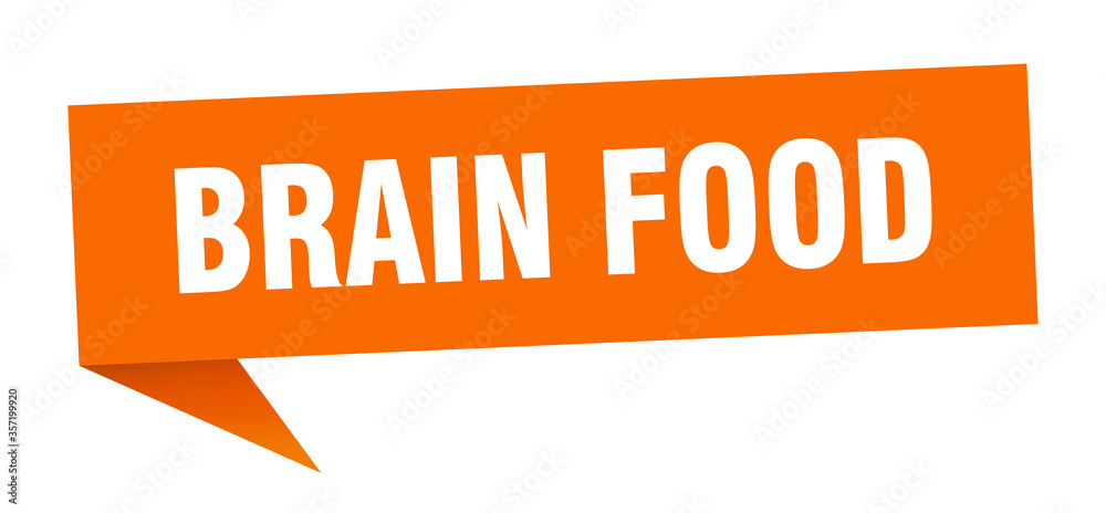 brain food banner. brain food speech bubble. brain food sign brain food banner. brain food speech bubble. brain food sign