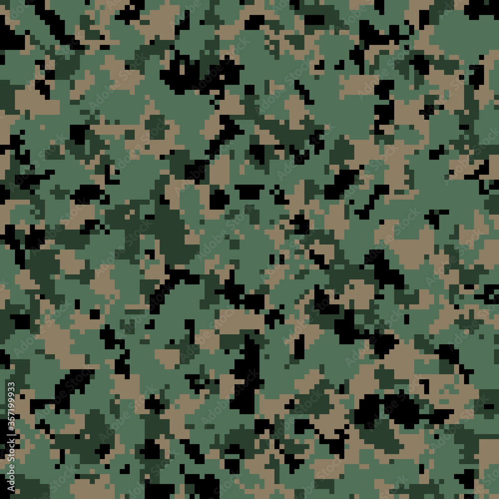 US Army digital camouflage pattern background. US Army digital camouflage pattern background.