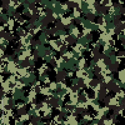 Thai Army digital camouflage pattern background.