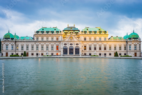 The Belvedere Palace in Vienna, Austria. photo