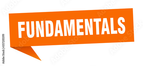 fundamentals banner. fundamentals speech bubble. fundamentals sign