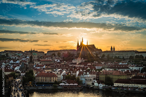 Foto The Prague Castle complex in Czech Republic.