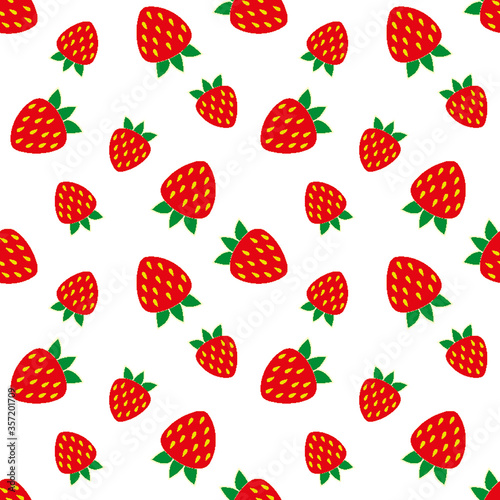 strawberry Seamless pattern. cartoon strawberry  background. Good for wallpaper, design for fabric and decor.