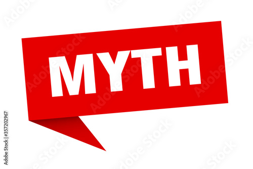 myth banner. myth speech bubble. myth sign