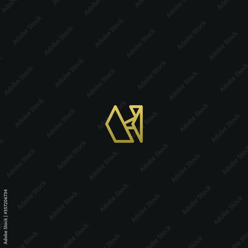 Creative Minimal Geometric style initial H letter icon logo Creative Minimal Geometric style initial H letter icon logo