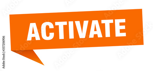 activate banner. activate speech bubble. activate sign