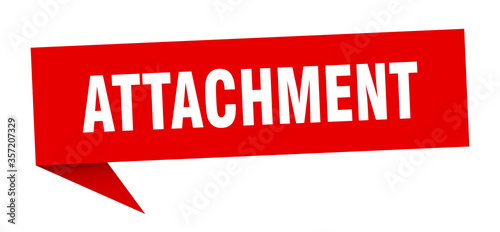 attachment banner. attachment speech bubble. attachment sign