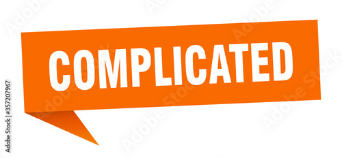 complicated banner. complicated speech bubble. complicated sign