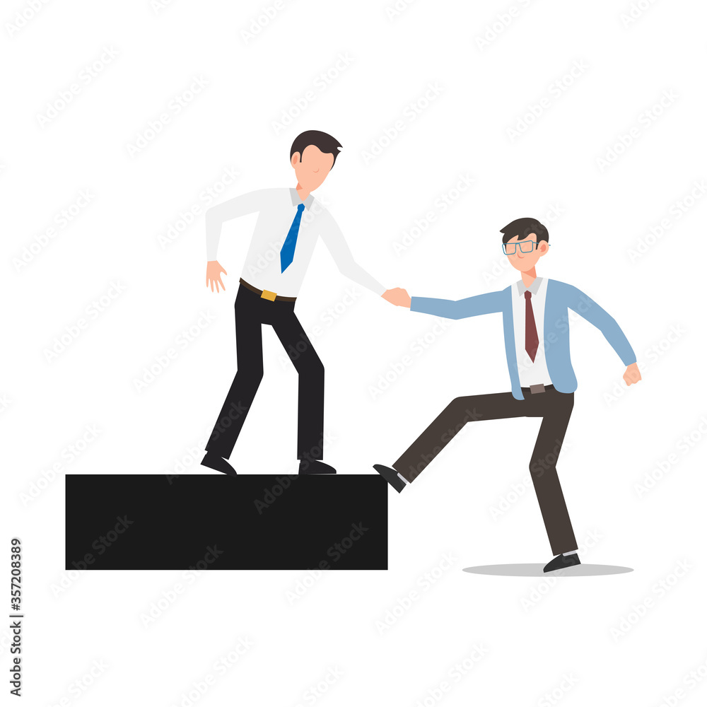 Cartoon Character Illustration Of Business Friend Helping Each Other 1000 F 357208389 XoYDXwVnDoZJ8d8zLP7cPLDVBO0xVNut