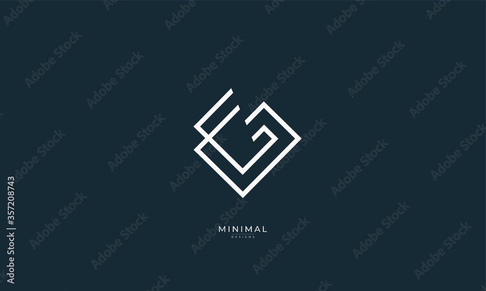 Alphabet letter icon logo GG Alphabet letter icon logo GG