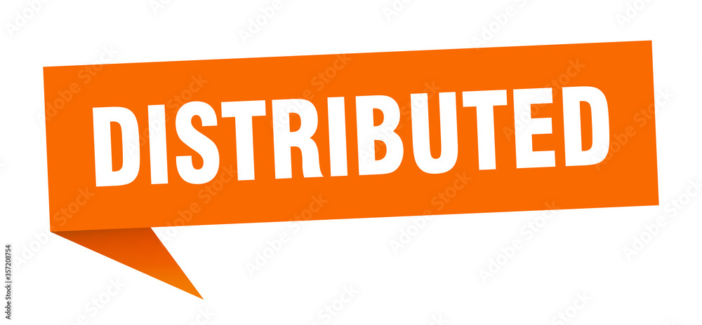 distributed banner. distributed speech bubble. distributed sign distributed banner. distributed speech bubble. distributed sign