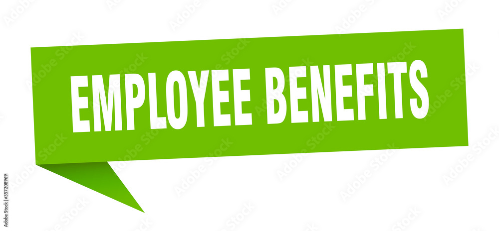 employee benefits banner. employee benefits speech bubble. employee benefits sign