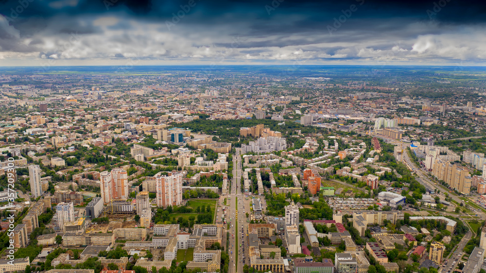 Fototapeta premium Beautiful landscape with clouds.