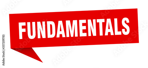 fundamentals banner. fundamentals speech bubble. fundamentals sign