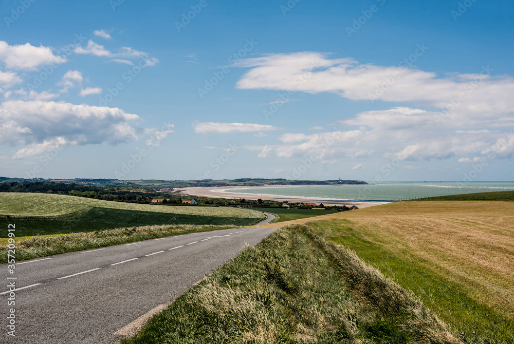 beautiful landscape of the Opal Coast in the north of France beautiful landscape of the Opal Coast in the north of France