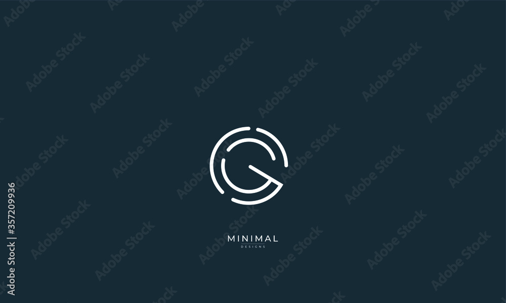 Alphabet letter icon logo GG Alphabet letter icon logo GG