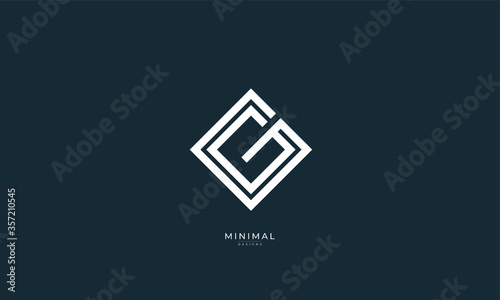 Alphabet letter icon logo GG