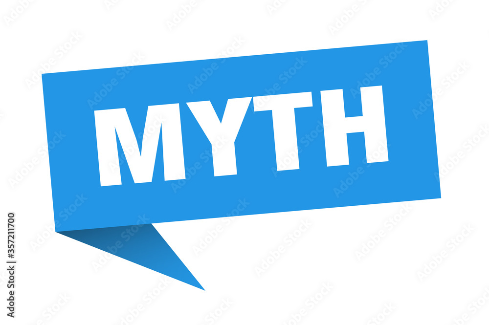myth banner. myth speech bubble. myth sign myth banner. myth speech bubble. myth sign
