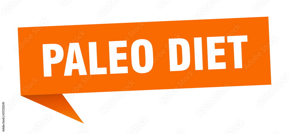 paleo diet banner. paleo diet speech bubble. paleo diet sign