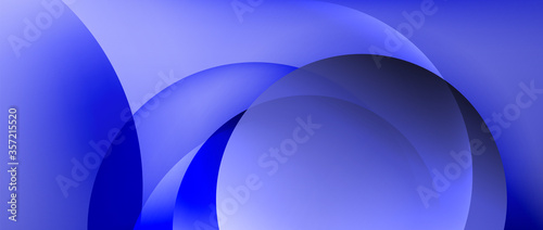 Circle modern geometric abstract background with liquid gradients