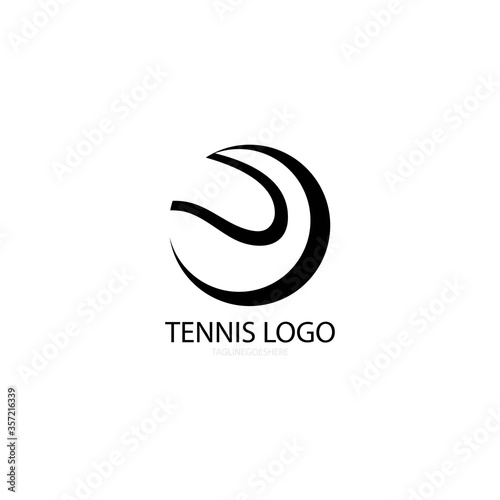 tennis illustration icon logo vector design