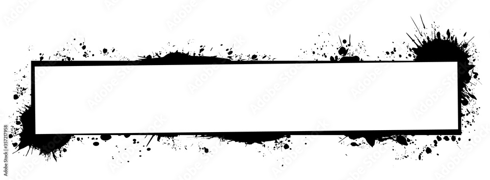 brush painted ink stamp banner on white background brush painted ink stamp banner on white background