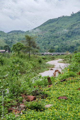 river in the mountains