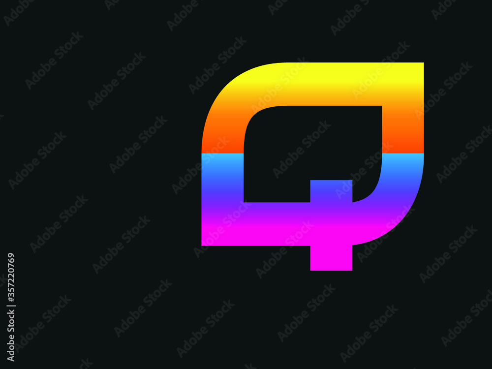 Capital letter Q vector image Capital letter Q vector image