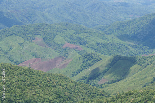 landscape of the mountains