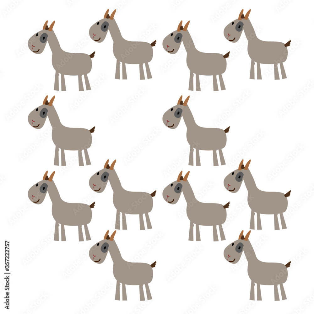 Obraz premium SIMPLE DESIGN GOATS TEXTURE, BACKGROUND