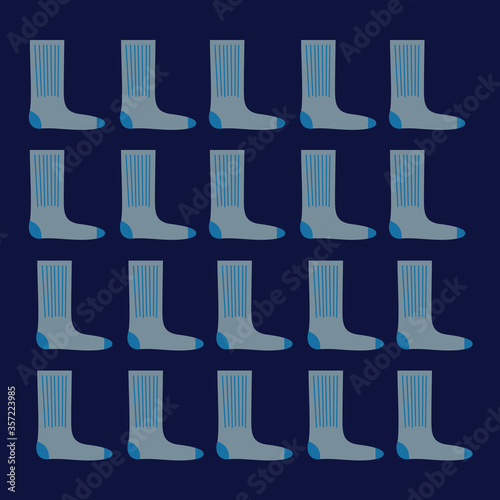 Design blue socks pattern  background