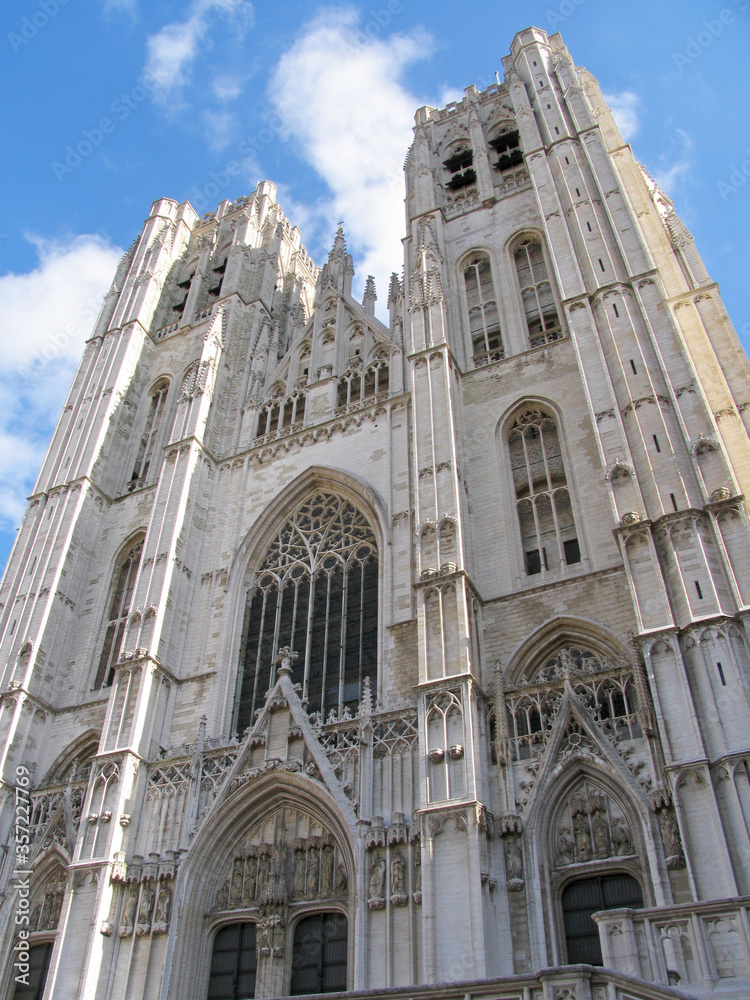 Bruxelles, Belgium, Cathedral St Michel et Gudule 