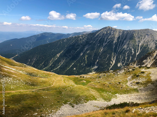 Hiking Vihren, the highest peak of Pirin mountains in Bulgaria © Kana Movana