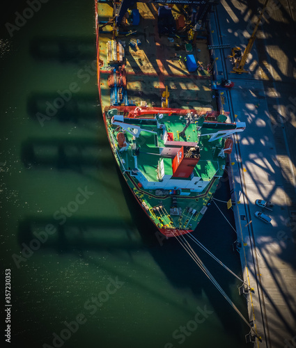 Canvas Print New cranes has arrived to port of Norvik in stockholm