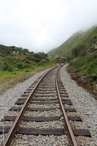 Ecuador- Railway in the mountains 