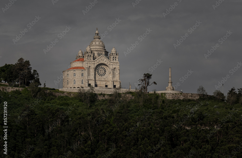 The Saint Luzia Sanctuary in Viana do Castelo, Minho, Portugal. 