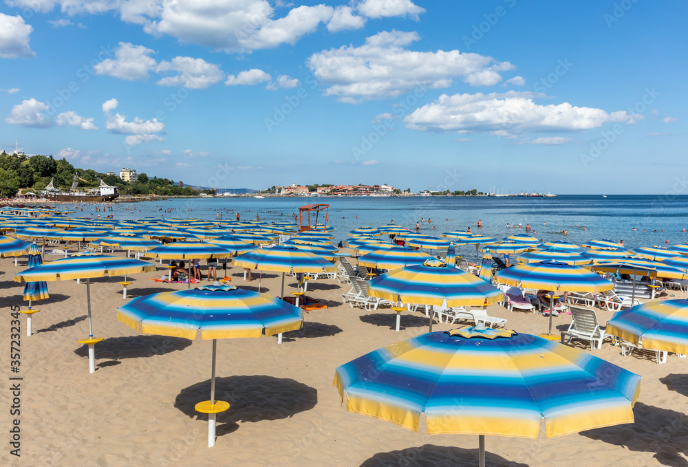 Nessebar Sunny Beach in the New City. The resort's construction began back in Communist times, in 1958.