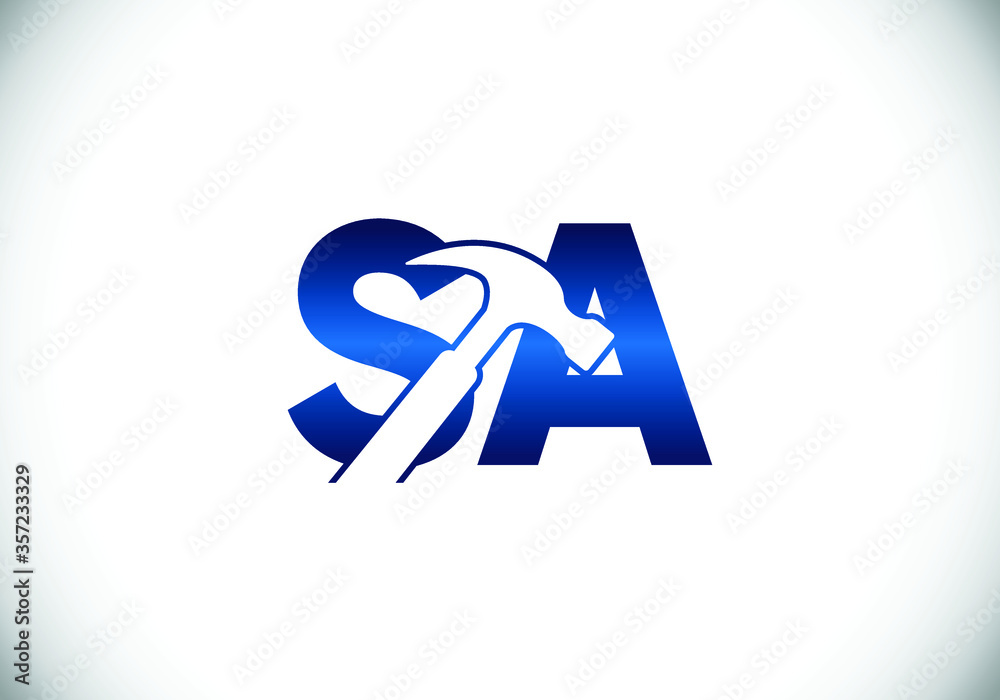 Initial Monogram Letter S A Logo Design Vector Template. S A Letter Logo Design
Initial Monogram Letter S A Logo Design Vector Template. S A Letter Logo Design