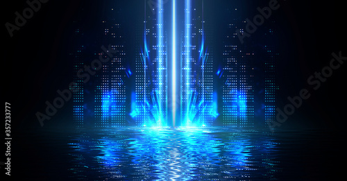 Empty stage background in p...