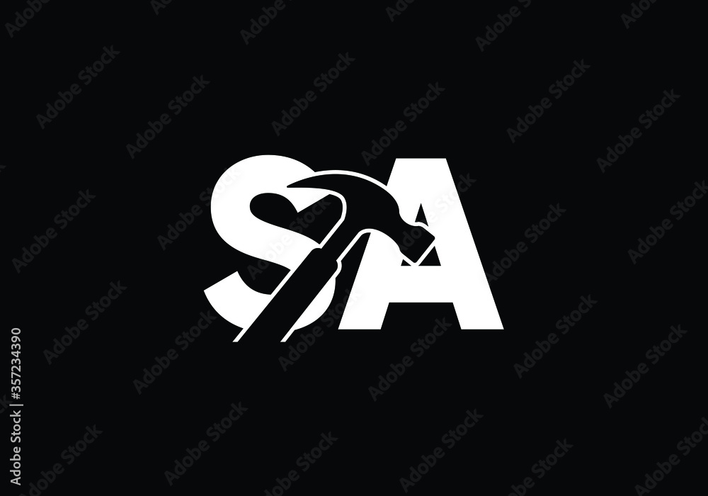 Initial Monogram Letter S A Logo Design Vector Template. S A Letter Logo Design
Initial Monogram Letter S A Logo Design Vector Template. S A Letter Logo Design