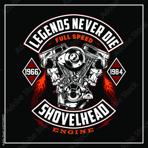 “ legends never die ” T-Shirt was created with  Adobe illustrator. Can be used for digital printing and screen printing