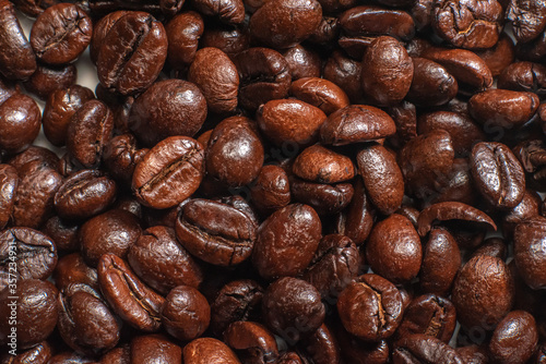 roasted coffee beans, background