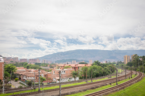 Medellín, Antioquia / Colombia. February 25, 2019. The Medellín metro is a massive rapid transit system that serves the city 