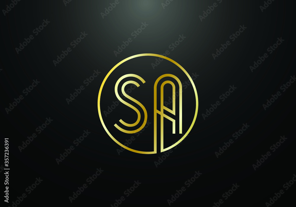 Initial Monogram Letter S A Logo Design Vector Template. S A Letter Logo Design
Initial Monogram Letter S A Logo Design Vector Template. S A Letter Logo Design