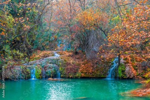 Kursunlu Waterfall in Antalya Province of Turkey