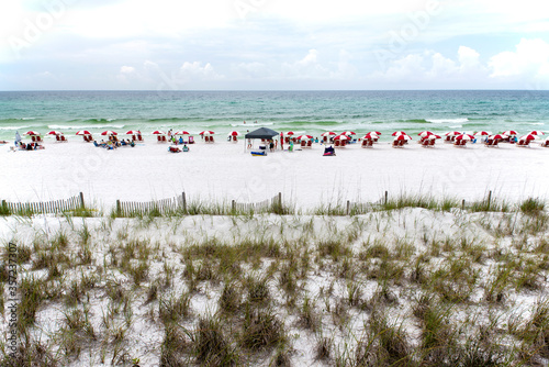 Panoramic View of Miramar Beach Florida on the Gulf of Mexico