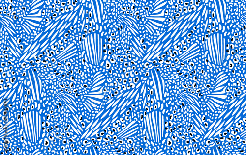 Seamless animal print Beautiful watercolor spotted skin pattern