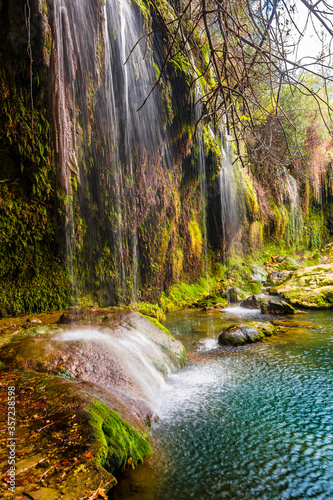 Kursunlu Waterfall in Antalya Province of Turkey